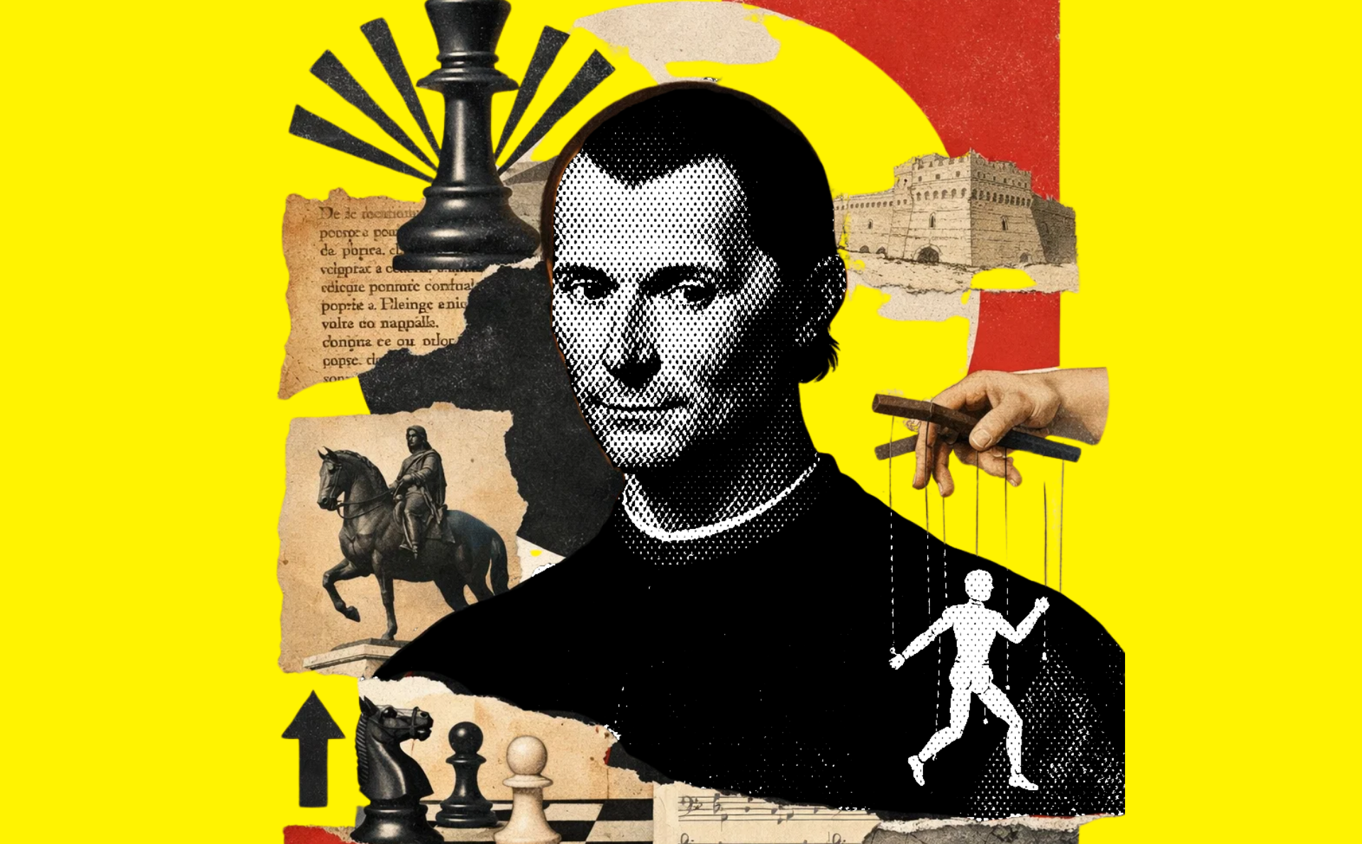 DiseÃ±o de Maquiavelo realizado por Sora y CanvaPro (licencia CC).