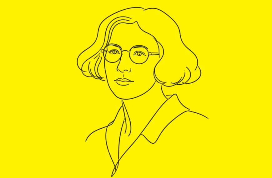 Ilustración de Simone Weil realizada por Sora (licencia CC).