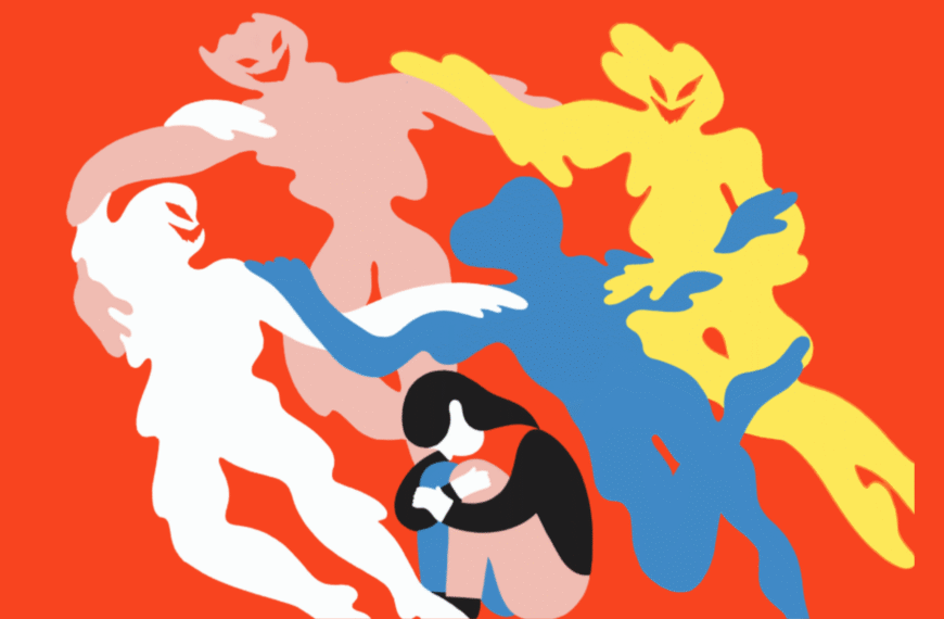 Ilustración del miedo realizada por Manuel Vargas.