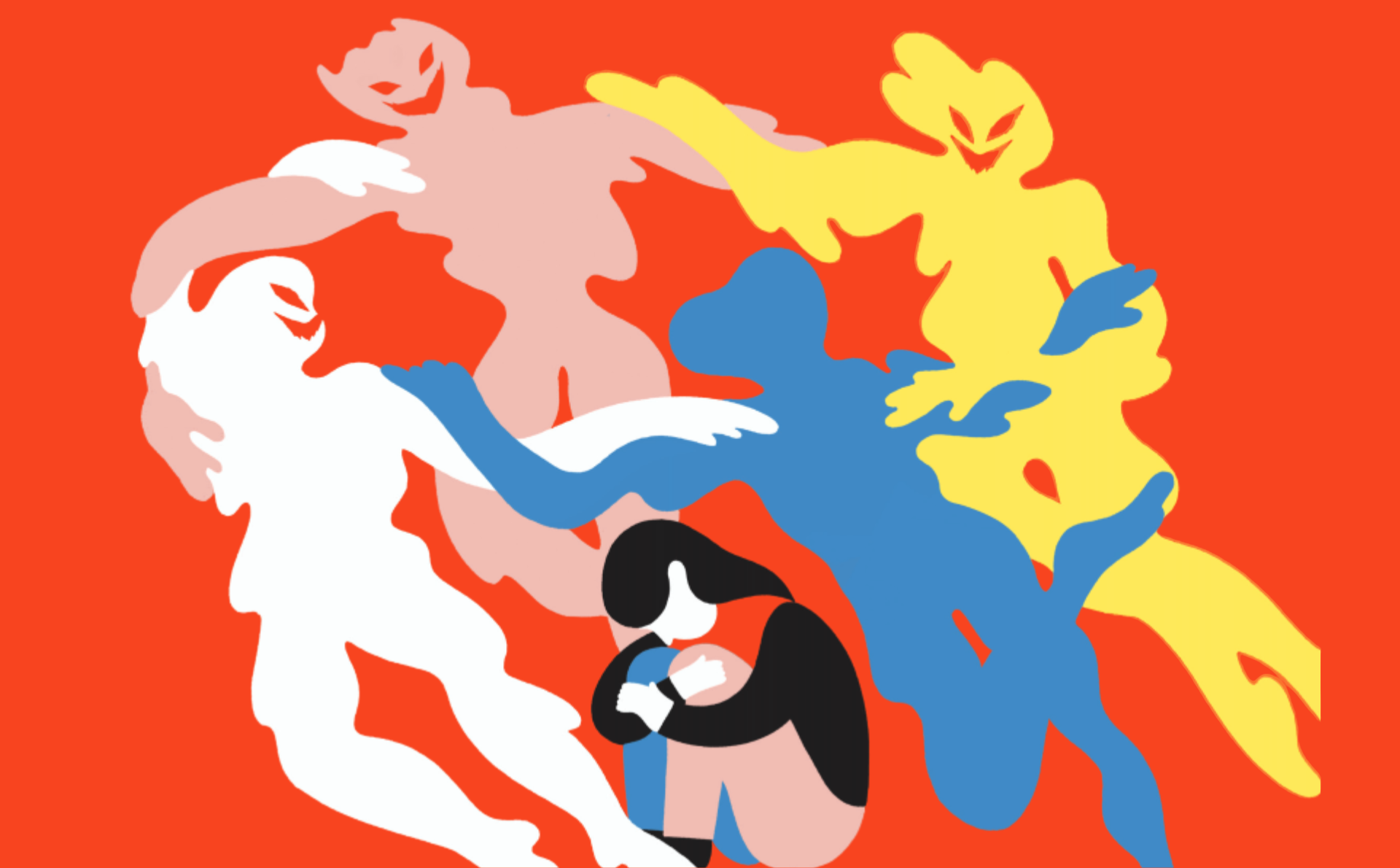 IlustraciÃ³n del miedo realizada por Manuel Vargas.