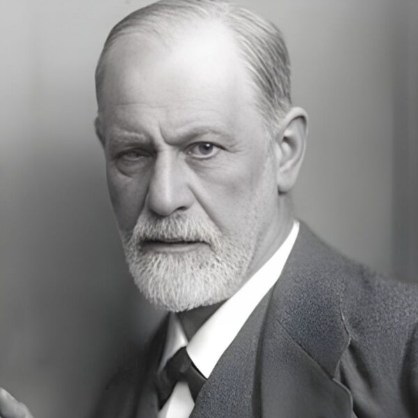 Primer plano de Sigmund Freud (1856-1939). Detalle de fotografía (aprox. 1921) de Max Halberstadt. Licencia CC.