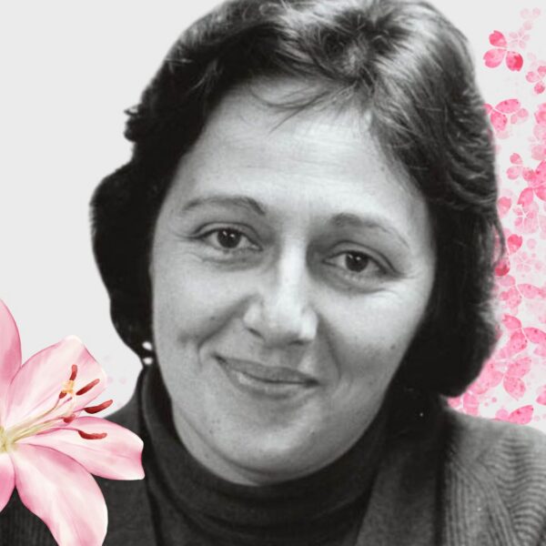 Rosi Braidotti es la voz más relevante del poshumanismo en la actualidad. Diseño a partir de imagen extraída de Wikimedia Commons (de dominio público) y elementos de Canva Pro.