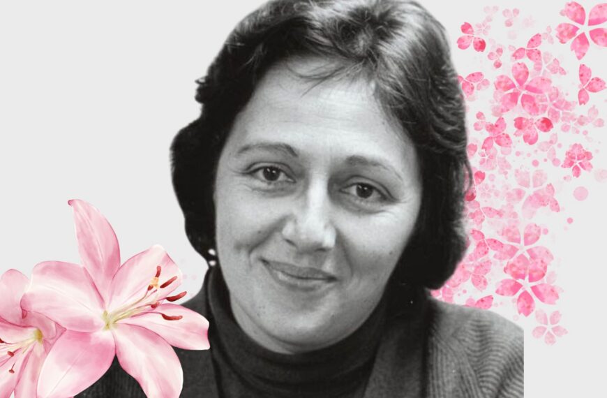 Rosi Braidotti es la voz más relevante del poshumanismo en la actualidad. Diseño a partir de imagen extraída de Wikimedia Commons (de dominio público) y elementos de Canva Pro.