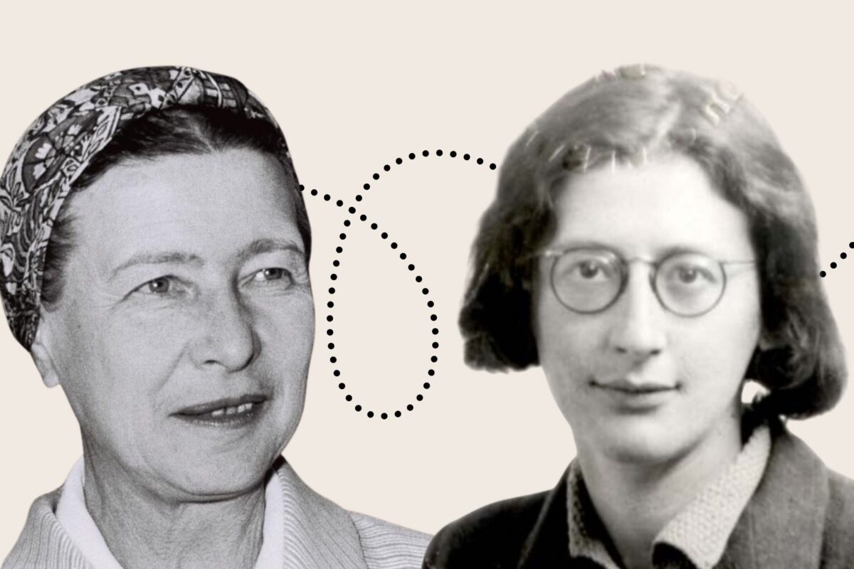 Simone de Beauvoir (izda.) y Simone Weil (dcha.) son dos caras de un mismo siglo, dos voces imprescindibles para entenderlo. Imágenes de las filósofas de dominio público de Wikimedia Commons.
