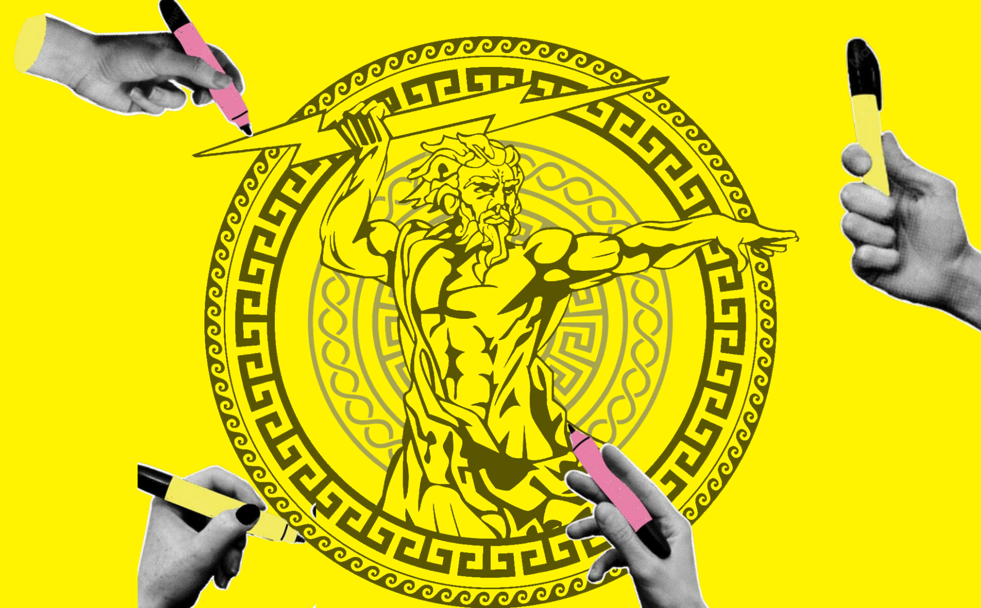 Â¿Dios ha muerto? En la Antigua Grecia ya podemos encontrar las primeras crÃ­ticas a la religiÃ³n y a Dios (diseÃ±o realizado a partir de elementos de Freepik, licencia CC).