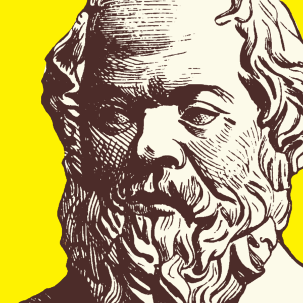 Desde Sócrates, la filosofía siempre ha sido sospechosa de ser un saber inútil. (Diseño de Sócrates extraído de Freepiks, licencia CC).