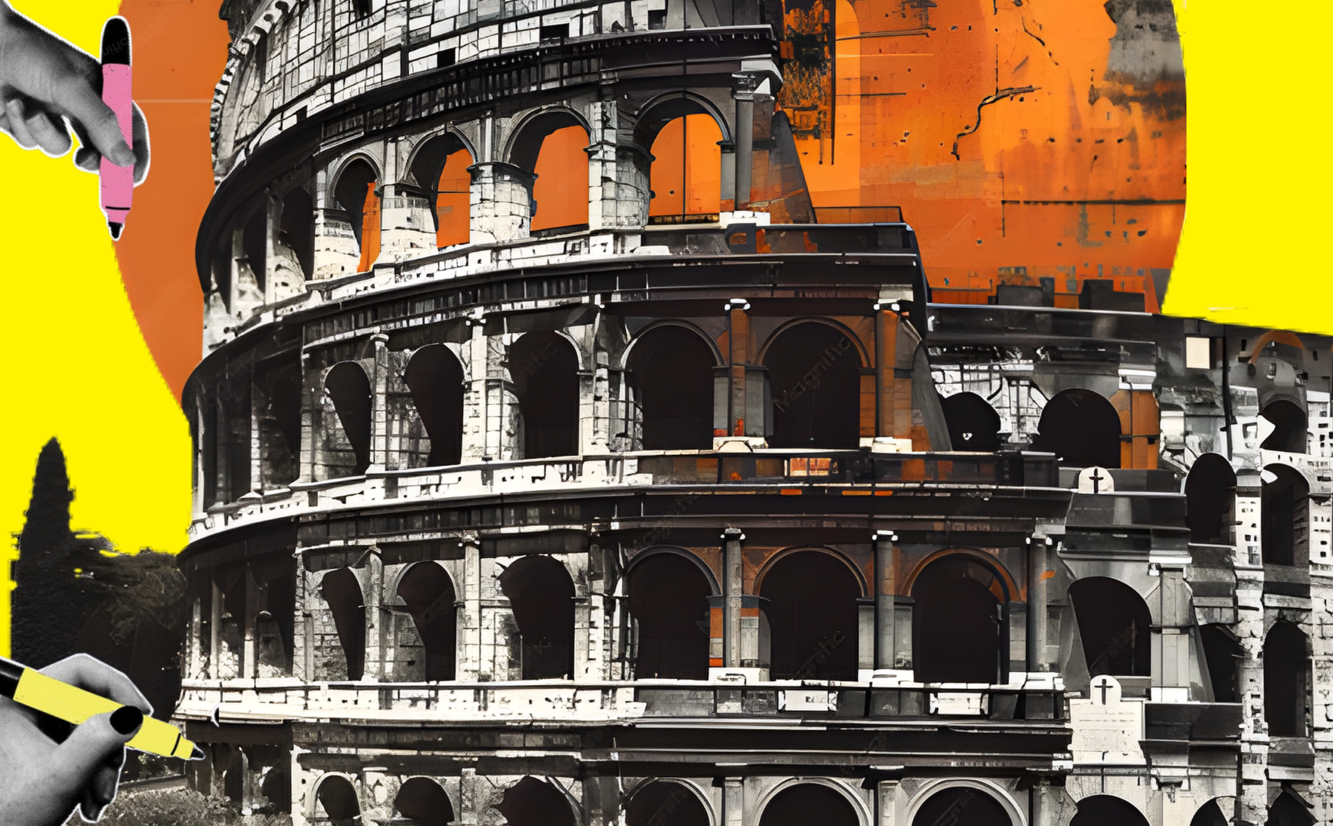 En Roma encontramos el origen de la desmitificaciÃ³n. DiseÃ±o realizado a partir de las imÃ¡genes de Freepik (licenciaCC).