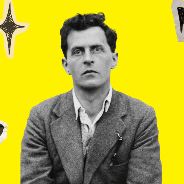 Diseño realizado a partir de la imagen de Wittgenstein (Wikimedia Commons) y los elementos de Freepik (ambas, con licencia CC).