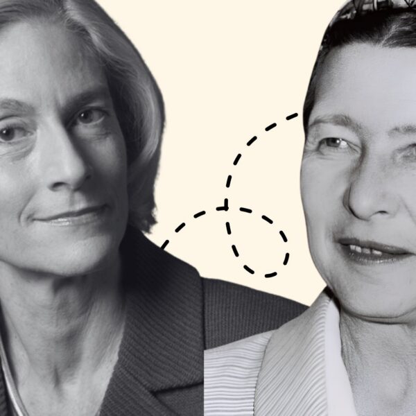 Martha Nussbaum y Simone de Beauvoir son dos filósofas que responden a algunos de los males de nuestro tiempo, como la opresión de las mujeres. Entre ellas encontramos diversas coincidencias y diferencias. Diseño a partir de imágenes de las filósofas, de dominio público, extraídas de Wikimedia Commons.