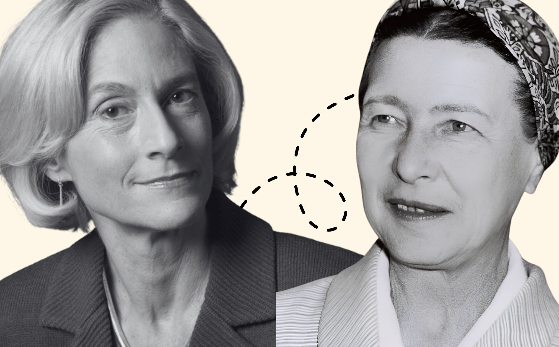 Martha Nussbaum y Simone de Beauvoir son dos filósofas que responden a algunos de los males de nuestro tiempo, como la opresión de las mujeres. Entre ellas encontramos diversas coincidencias y diferencias. Diseño a partir de imágenes de las filósofas, de dominio público, extraÃdas de Wikimedia Commons.