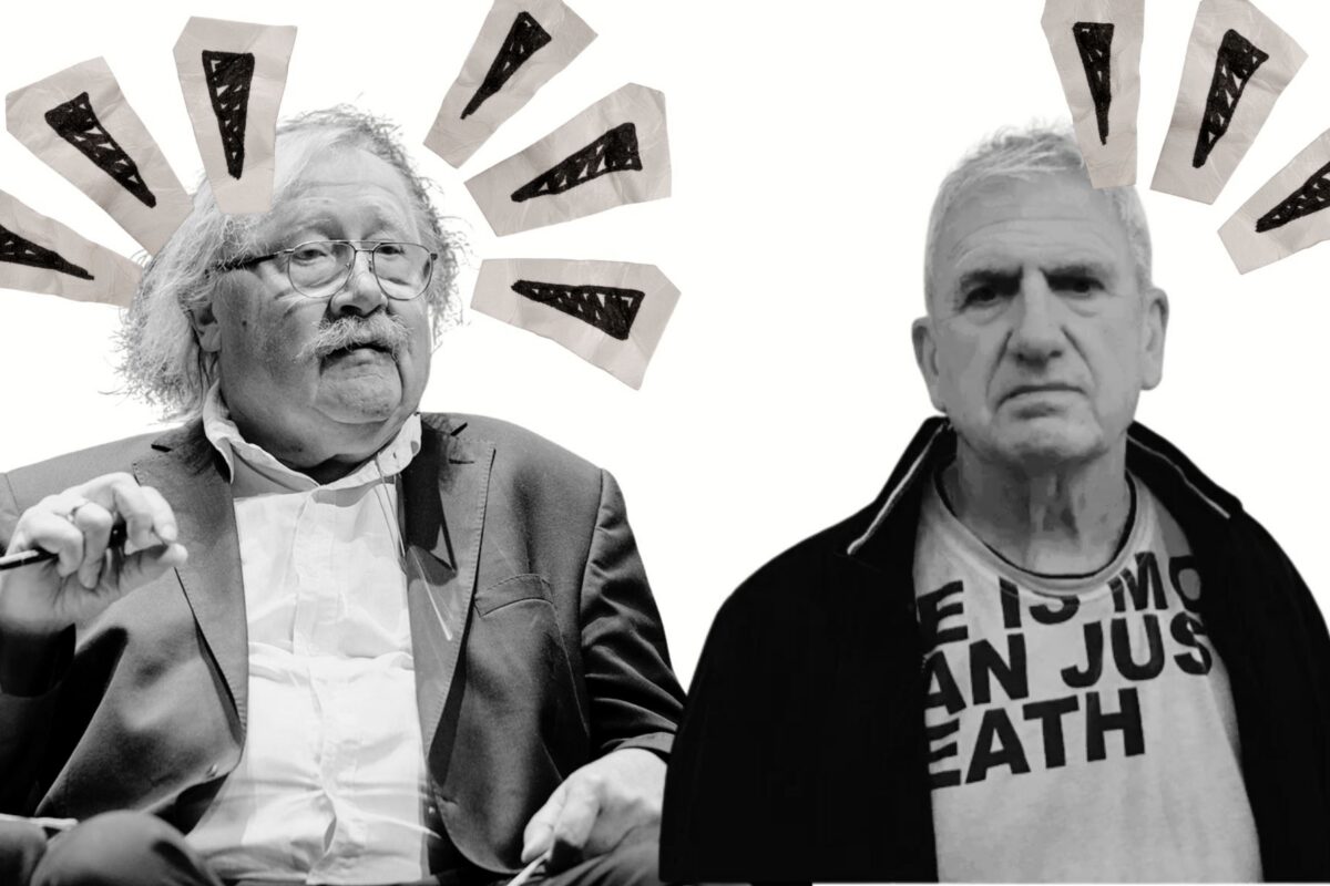Peter Sloterdijk (izda.) e Isidoro Reguera (dcha.).