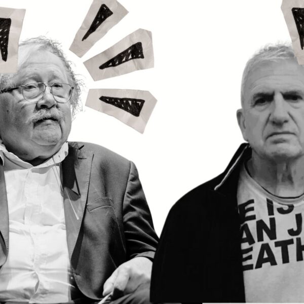 Peter Sloterdijk (izda.) e Isidoro Reguera (dcha.).