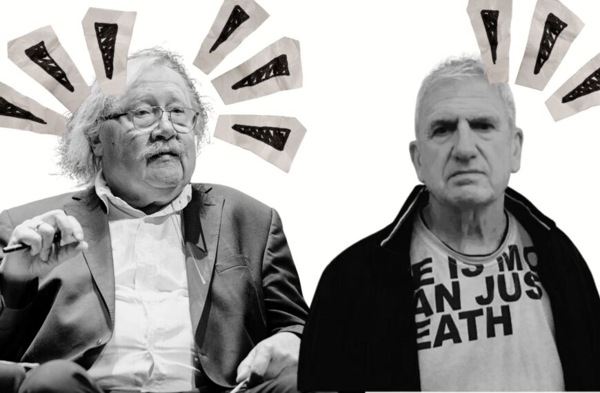 Peter Sloterdijk (izda.) e Isidoro Reguera (dcha.).