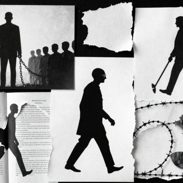 Mucho antes que Gandhi o Martin Luther King, Thoreau desarrolló el concepto de desobediencia civil. «Collage» hecho con elementos de Canva Pro.