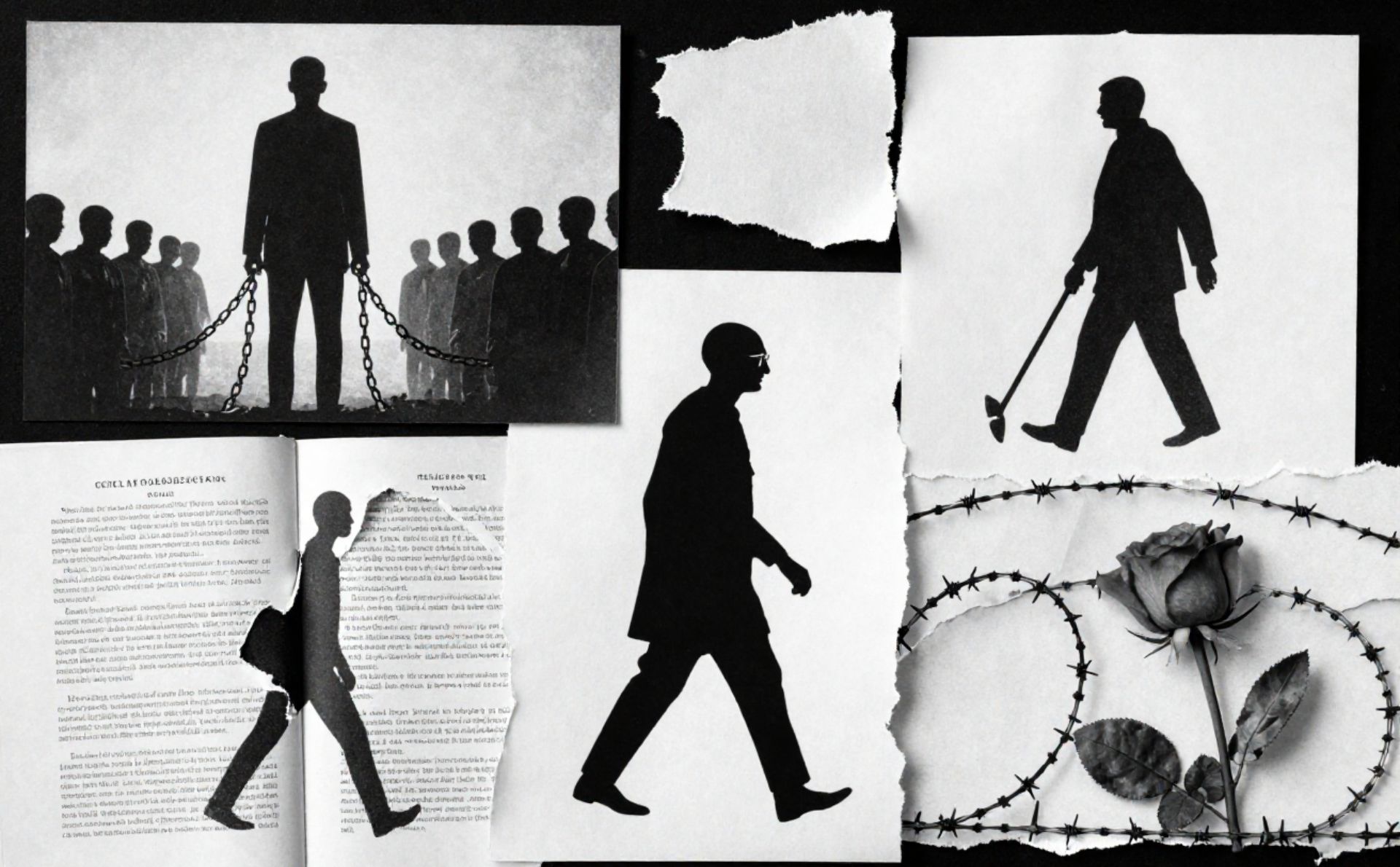 Mucho antes que Gandhi o Martin Luther King, Thoreau desarrollÃ³ el concepto de desobediencia civil. Â«CollageÂ» hecho con elementos de Canva Pro.