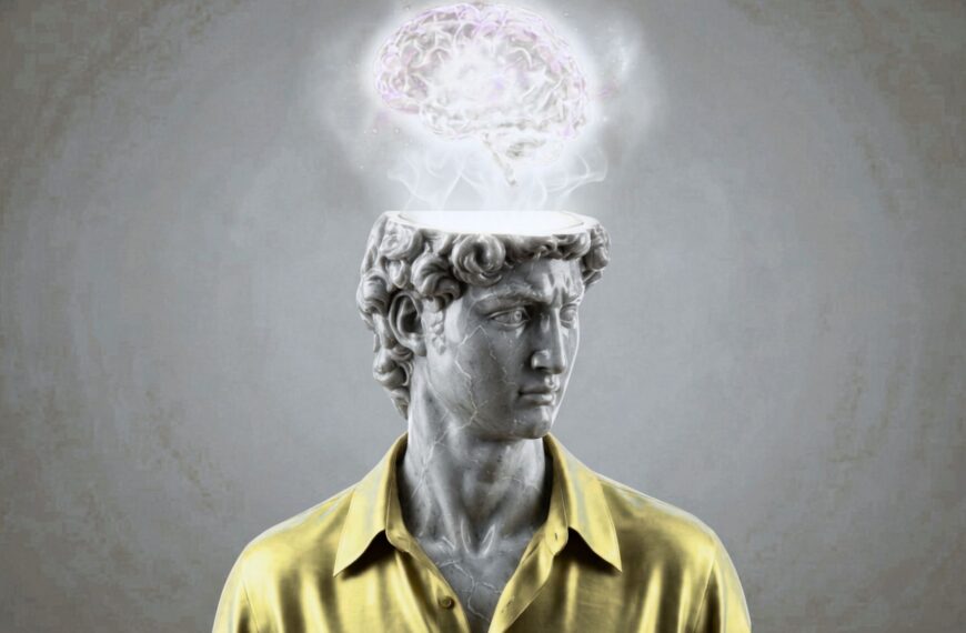 Imagen sobre la conciencia y la mente en la inteligencia artificial diseñada con Canva pro a partir de una foto de AstralEmber en Pixabay.