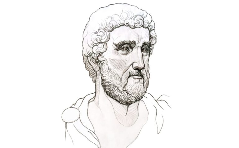 Ilustración de Marco Aurelio realizada por Nùria Oliveres.