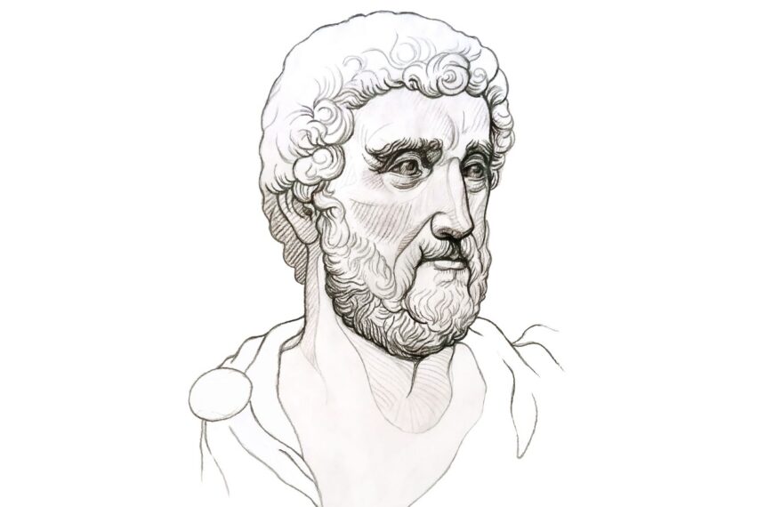 Ilustración de Marco Aurelio realizada por Nùria Oliveres.