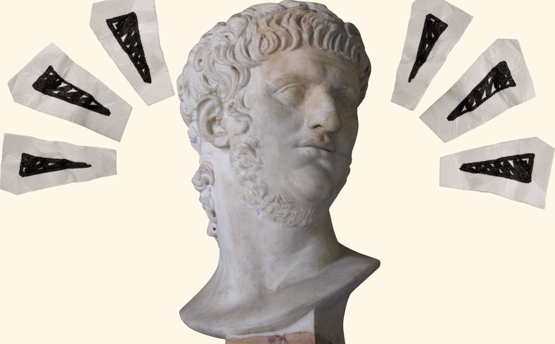 DiseÃ±o realizado a partir de la escultura de SÃ©neca, una de las figuras principales del estoicismo (licencia CC).